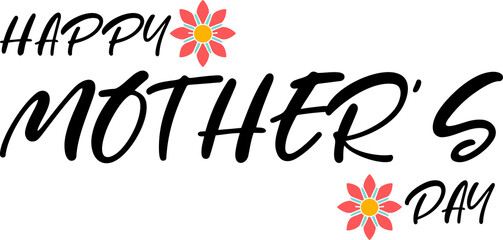 Happy mothers day design element, happy mother's day design concept decoration