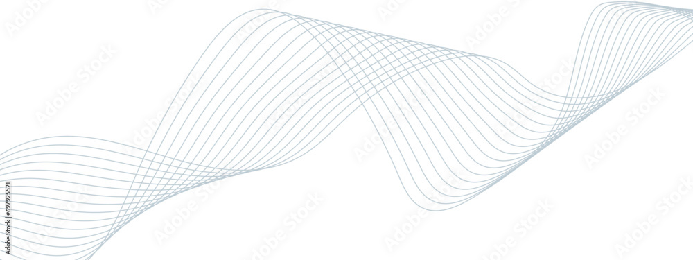 Aufkleber Abstract colorful wave line transparent background modern stream wave background and wave curve lines background. Vector business Illustration pattern of lines in transparent background	