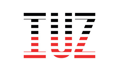 IUZ three initial letter iconic line negative space minimal logo design vector template. monogram, abstract, wordmark, business, typography, minimalist, brand, company, flat, modern, unique, simple