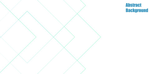 Modern and creative design showcases different size white boxes on a Blue rectangle business card, featuring an abstract layout of triangle and squares shapes using white transparent materials