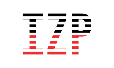 IZP three initial letter iconic line negative space minimal logo design vector template. monogram, abstract, wordmark, business, typography, minimalist, brand, company, flat, modern, unique, simple