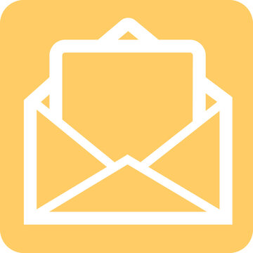 recommend clip art: Mail icon. Email, post, envelope isolated transparent background. Vector in yellow linear flat design, adapted e-mail icon for web, web site and mobile app. open envelope pictogram editable stock.