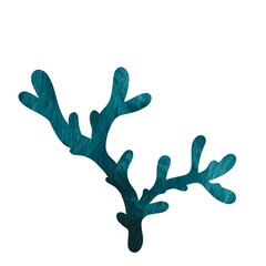 Fototapeta premium Abstract coral reef watercolor on paper illustration for decoration on tropical and marine life concept.