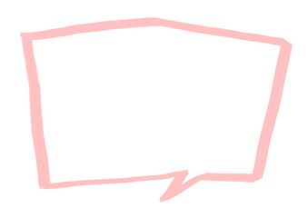 シンプルな手描きの吹き出し