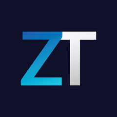 ZT Letter Logo Template Illustration Design.