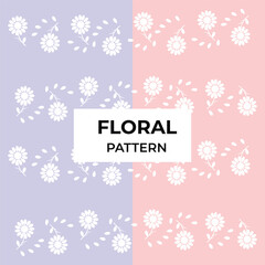 Noticeable Vector Floral Seamless Pattern Design Template 