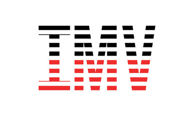 IMV three initial letter iconic line negative space minimal logo design vector template. monogram, abstract, wordmark, business, typography, minimalist, brand, company, flat, modern, unique, simple