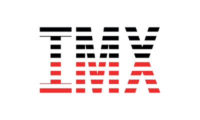 IMX three initial letter iconic line negative space minimal logo design vector template. monogram, abstract, wordmark, business, typography, minimalist, brand, company, flat, modern, unique, simple