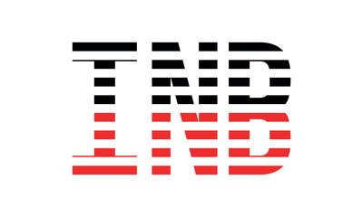 INB three initial letter iconic line negative space minimal logo design vector template. monogram, abstract, wordmark, business, typography, minimalist, brand, company, flat, modern, unique, simple