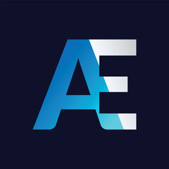 Unique AE letter logo Icon vector template.