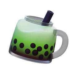 Bubble Drink 3d Illustration Imagae