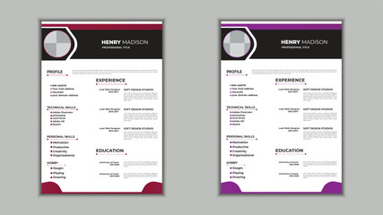 Modern Resume Design.