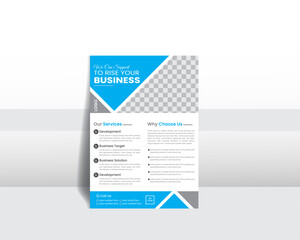 Flyer Design Template. Unique Shape Can Be adapted to Brochure, Vector Templates, Annual Reports, Magazine, Business Presentations, Poster, Minimal Brochure Layouts, Flyer, and Banner. Pro Vector