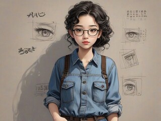 portrait of a person with glasses