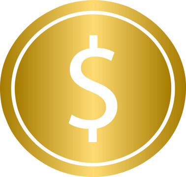 recommend clip art: Golden Dollar currency coin