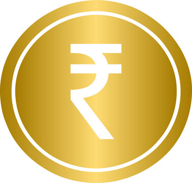 recommend clip art: Golden Rupee currency coin