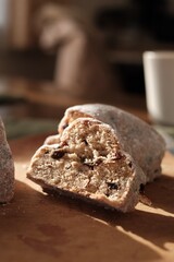 カットされたシュトーレン