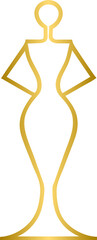  Golden fashion design logo, golden fashion	
