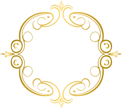 golden vintage frame, floral element for design of monogram, invitations, frame, menu, label