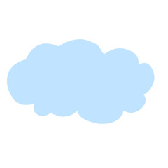 Blue Cloud Cartoon illustration Cloud Hand Drawn Cute Cloud Weather Element Weather Drawing