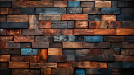 Copperwood Continuum: Reclaimed Elegance in Copper Tones - obrazy, fototapety, plakaty