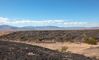 Cleghorn dry lake in the Mojave desert in California United States