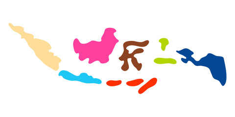 Indonesia map background grey color with borderline, perfect for office, banner, landing page, background, wallpaper and more