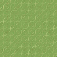green repetitive background with hand drawn stripes. vector seamless pattern. geometric ornament. folk decorative art. fabric swatch. wrapping paper. design template for linen, home decor