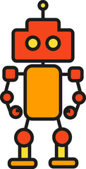 Robot Character Icon
