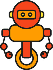 Cartoon Robot Icon
