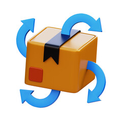 Package Distribution 3d Illustration Imagae