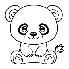 Cute animal, cute panda character
