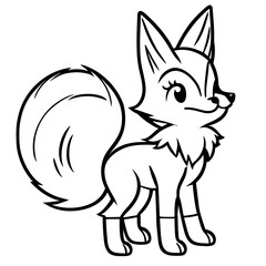 Cute animal, cute fox character
