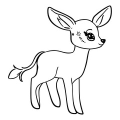 Cute animal, cute deer character