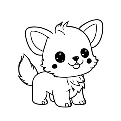 Cute animal, cute dog character