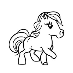 Cute animal, cute horse character