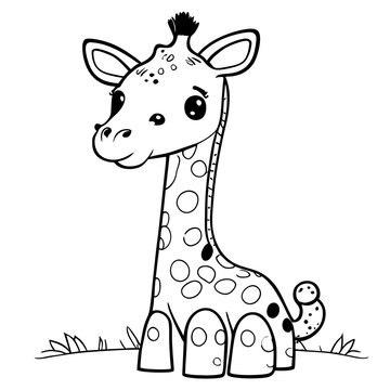 Cute animal, cute giraffe character