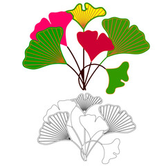 Flower tree vector images art design illustrator