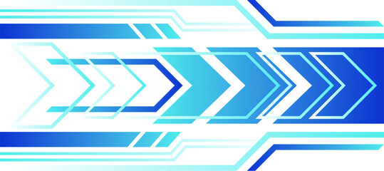 techno arrow blue lines gradient futuristic banner background