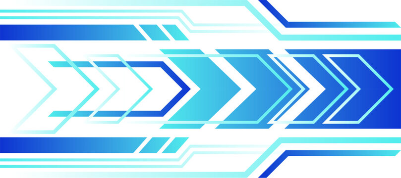 techno arrow blue lines gradient futuristic banner background