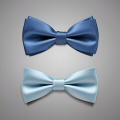 Beautiful blue bow style