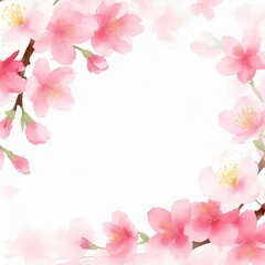 美しい桜の花のフレーム