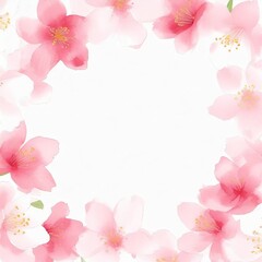 美しい桜の花のフレーム