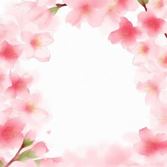 美しい桜の花のフレーム