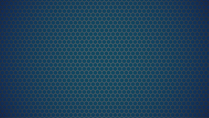 Abstract Blue Seamless Hexagon Honeycomb Background.