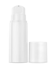blank packaging white bottle for cosmetic or beauty product design mock-up