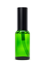blank packaging green glass bottle for cosmetic serum or beauty products design mock-up