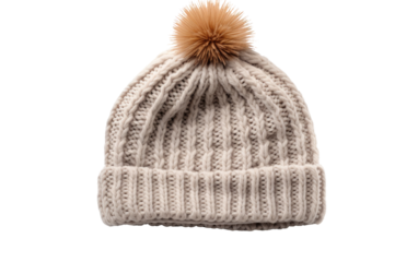 Effortless Style with the Comfy Chic Knit Beanie on White or PNG Transparent Background