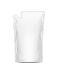 blank packaging white refill bag pouch for product design mock-up