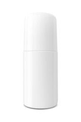 blank packaging white roll-on bottle for deodorant product design mock-up